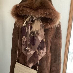 Genuine Fur Hooded Coat
